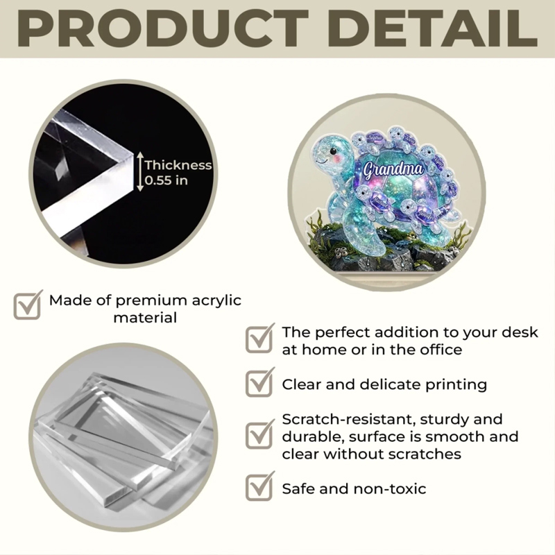 Personalized Acrylic Plaque Custom Mother's Day Gifts For Mom Grandma You Are Truly Appreciated