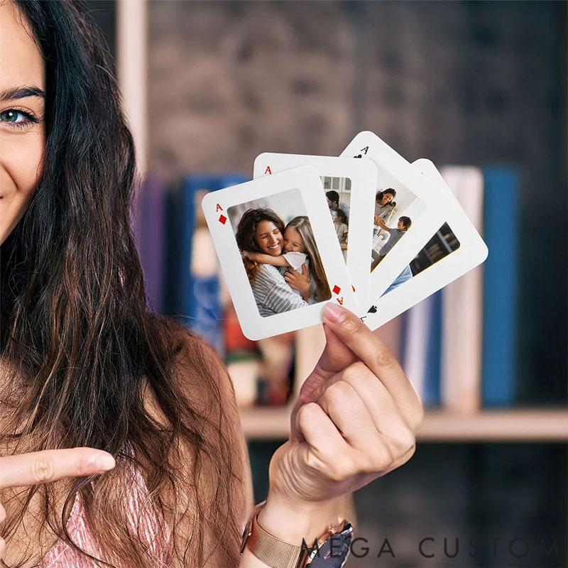 Personalized 54 Pcs Photo Deck Board Game Cards Family Birthday Party Gift