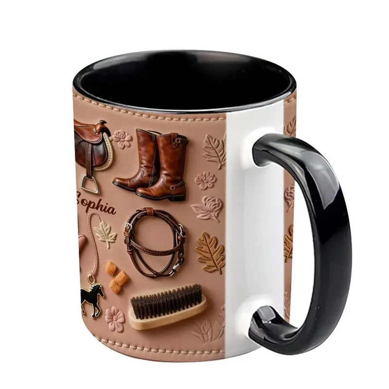 Personalized Cowgirls Western Style Lover Stuff Cup Gift Mug for Equestrian Horse Riding Lovers