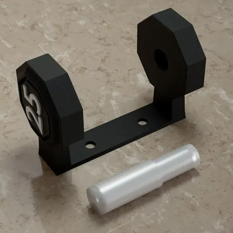 Personalized 3D Printed Dumbbell Toilet Paper Holder Weightlifter Design Funny Bathroom Decor Funny Bathroom Decor Gym Themed Fitness Inspired