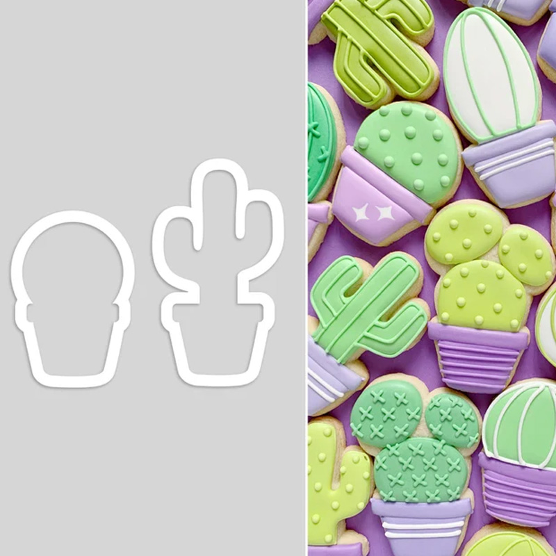 Personalized Cactus Cowboy Western Cookie Cutter Gift For Horse Lover Barn Owner Cutter 3D Printed Baking Supplies Fondant Tool Craft Stamp for Equestrian Lover