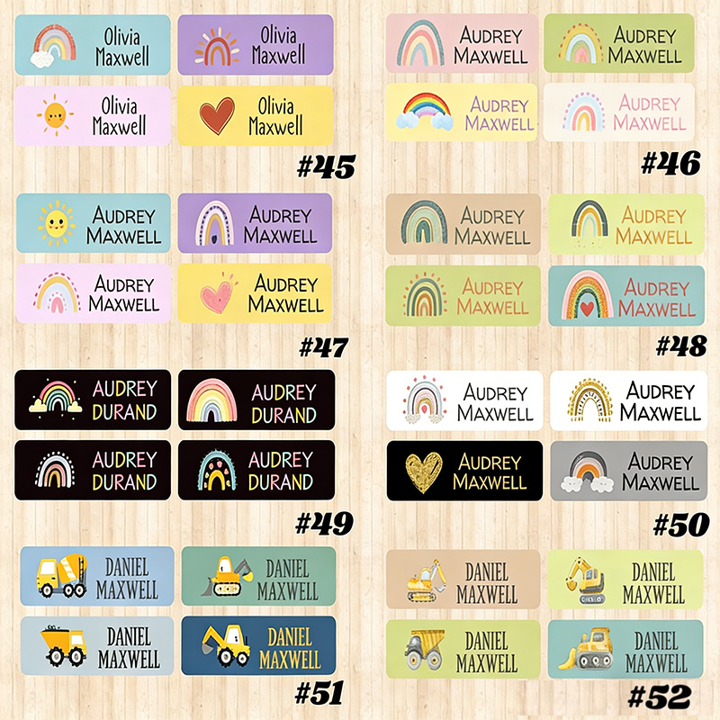 Personalized Waterproof Name Labels School & Daycare Supplies Customized Labels Daycare Labels Name Labels gift for kids