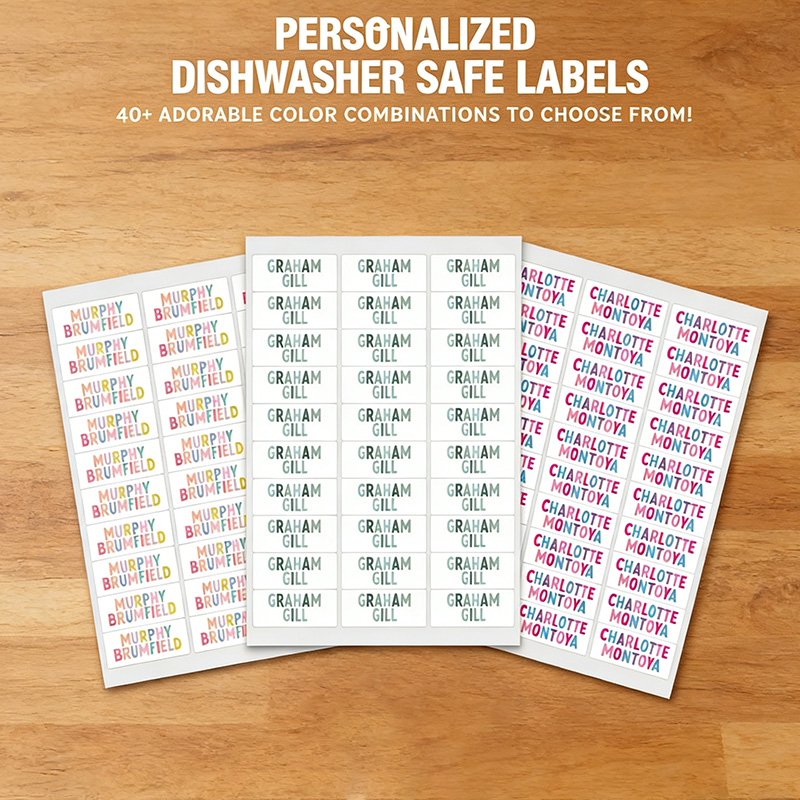 Personalized Waterproof Daycare Labels Dishwasher Safe Stickers  Name Stickers  School Supply  Name Labels Customized Labels Daycare Labels