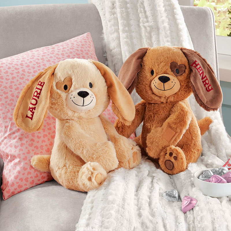 Personalized Hugging Puppies Plush Loving Gift For Couples For Him For Her Personalized Gift for Newlyweds