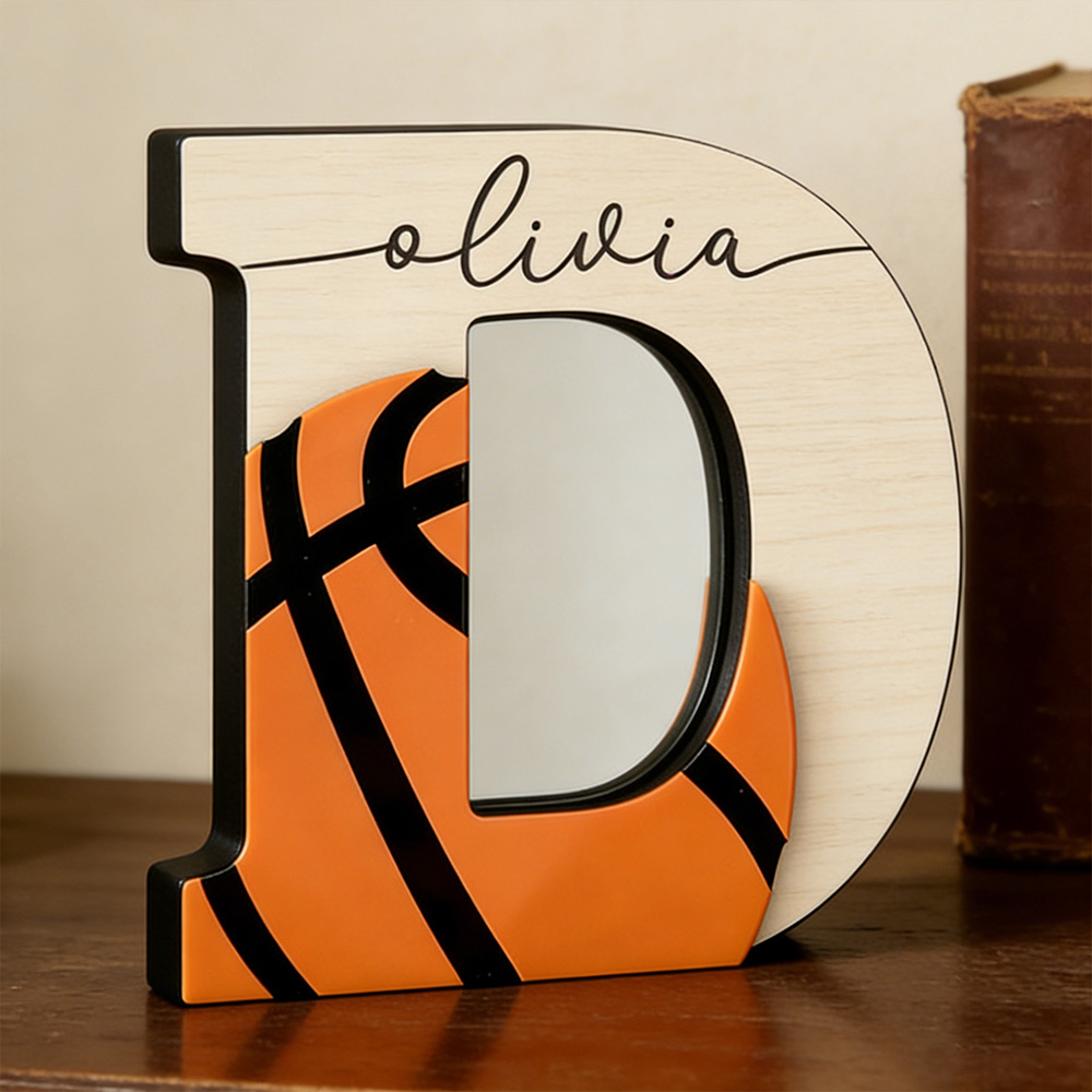 Personalized Basketball Letter Decor – Custom Name Wooden Gift for Players, Coaches & Sports Fans
