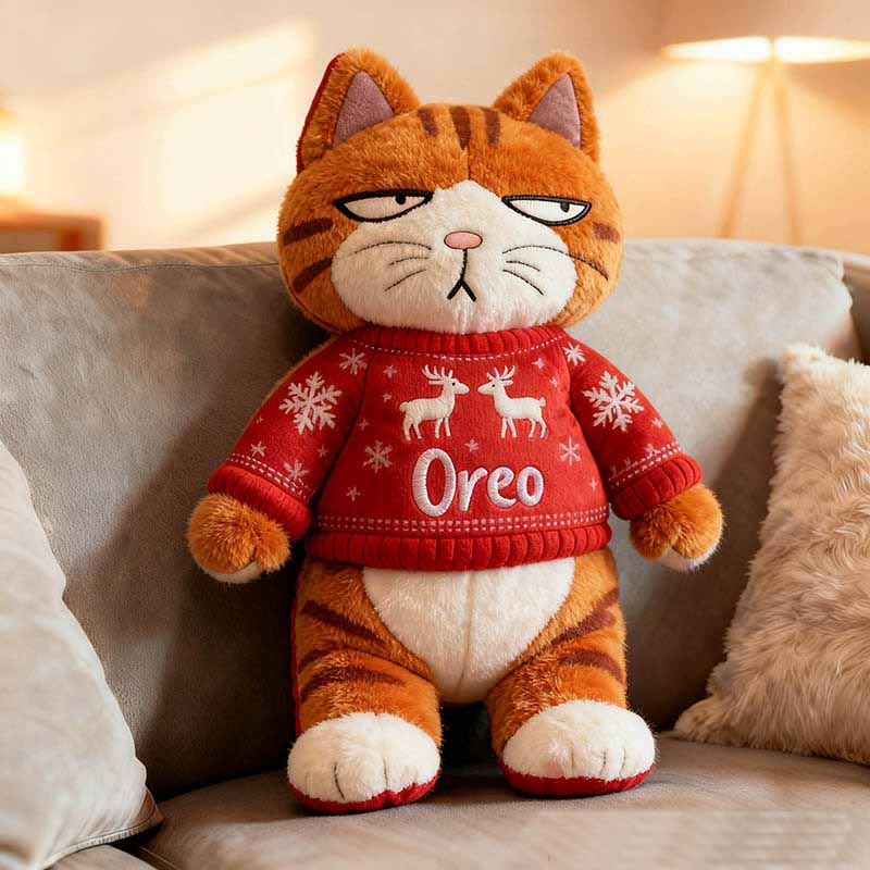 Personalized Cat Lover Letter Pillow with Custom Name Graphic 3D Print