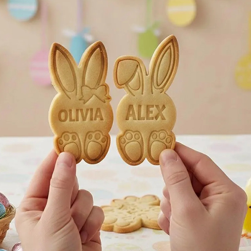 Personalization Name Easter Day Cookie, Easter Day Cookie, Easter Day Gifts, Bunny Cookie Cutter, Easter Kids, Custom Easter