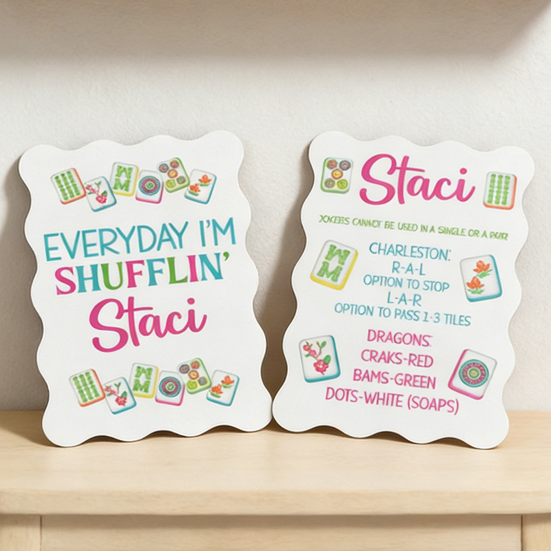 Personalized Mahjong Tile Shufflers Mahjong Accessories Custom Mahjong Gifts Mahjong Shuffler Mahjong Lover Gift Mahjong Gift