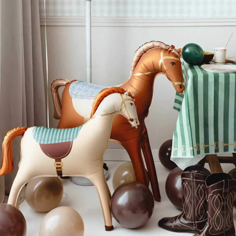 Personalized Giant Horse Foil Balloon Horse Baby Balloons First Birthday Party Decorations Pony Gift for Equestrain Lovers