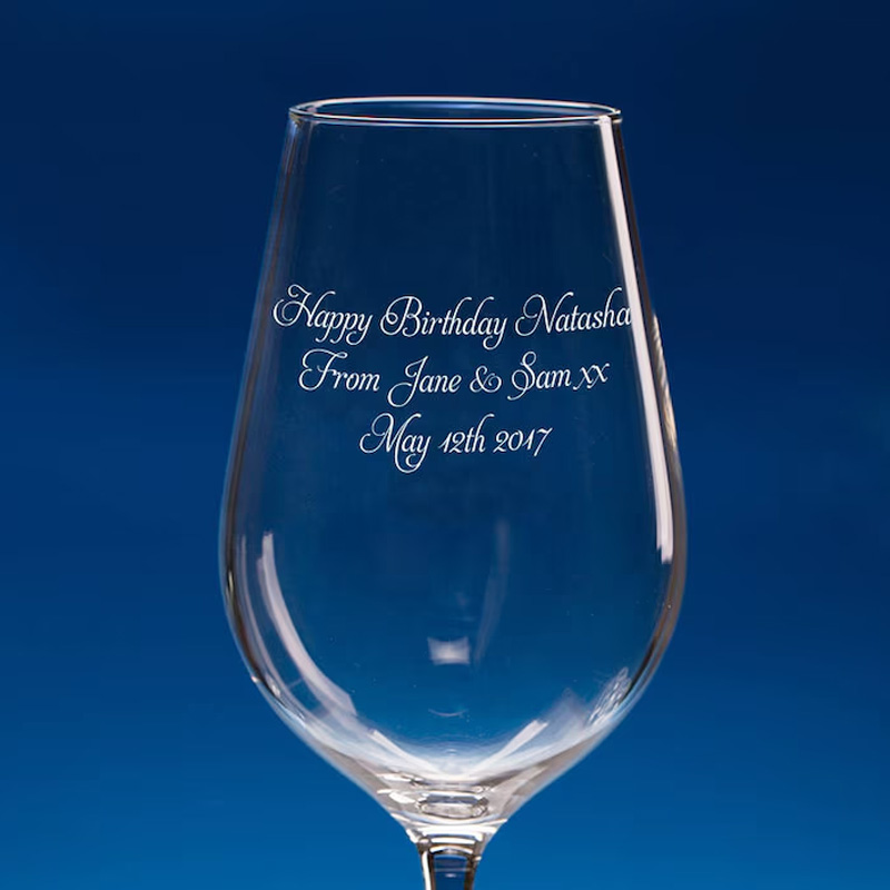 Personalized Horse Design Wine Glass Engraved Crystal Horse Lover Gift for Equestrain Lovers