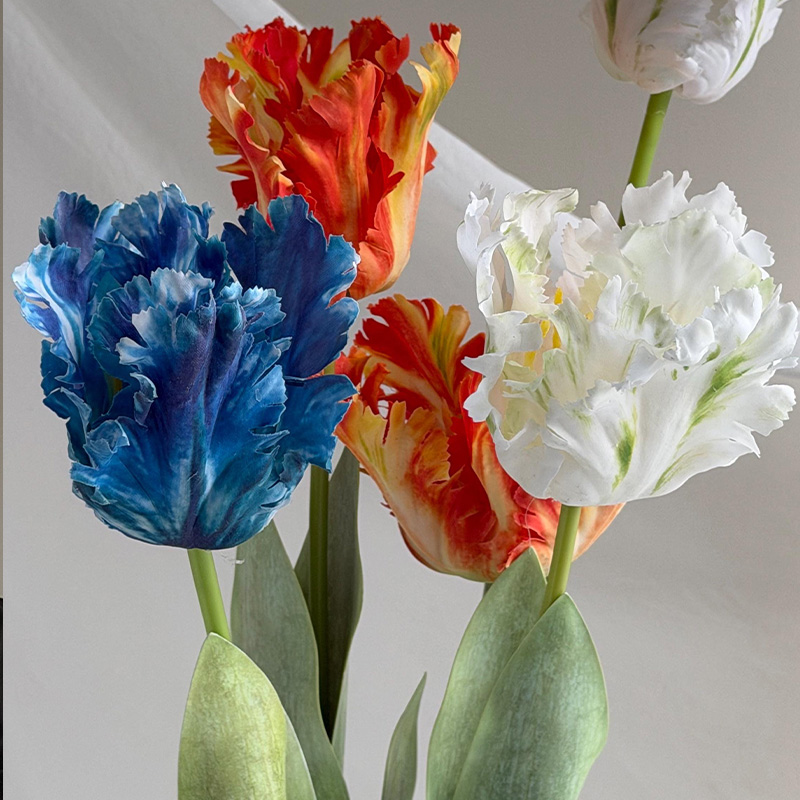 Personalized Real Touch Tulip Flowers Mother's Day Gifts Handcrafted Birth Flowers