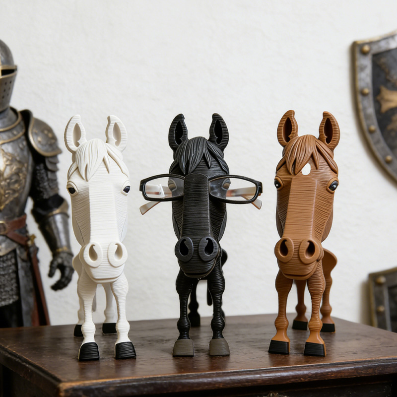 Personalized 3D Printed Horse Glasses Stand Eyeglass Holder for Horse Lover Memorial Decor for Equestrain Lovers