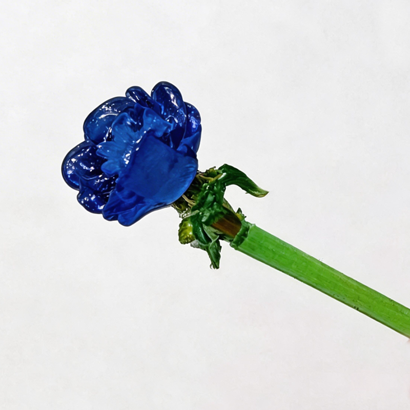 Handmade Glass Birth Month Flower Snowdrop Rose Larkspur Gift For Mom Family Birth flower Bouquet