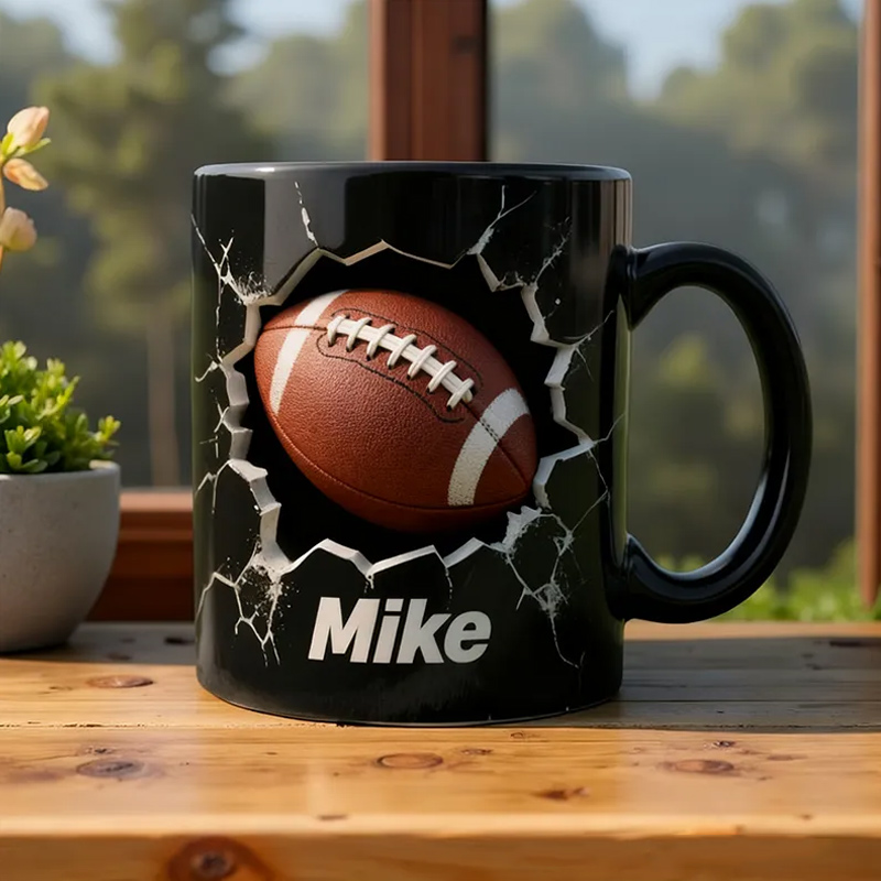 Personalized Soccer Basketball Volleyball and Golf Ball Mug with Custom Name Perfect Gift for Sports Fans and Players