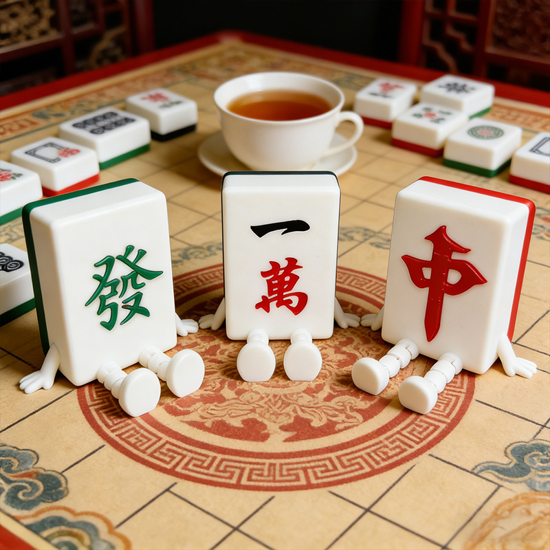 Personalized Mahjong Decor with Dangling Legs Gifts for Mahjong Enthusiasts