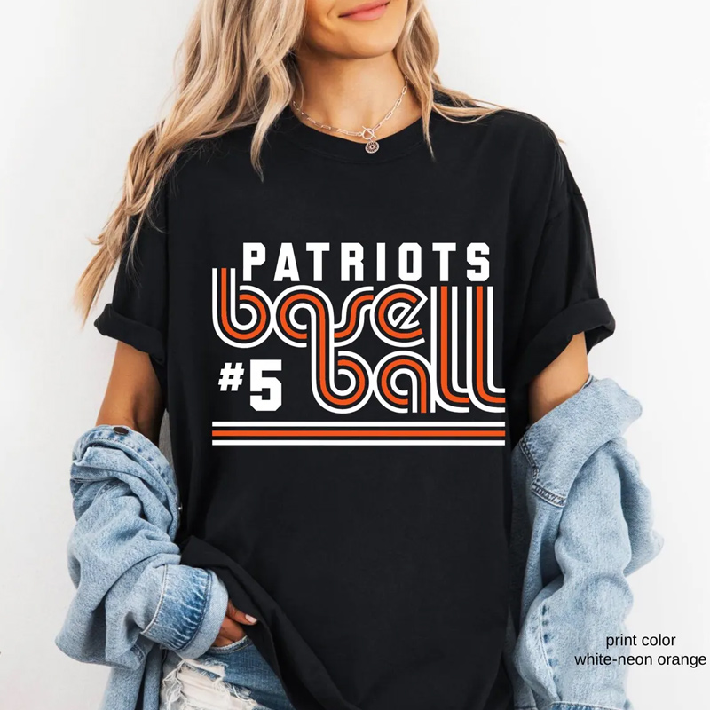 Personalized Name and Numbered Baseball Shirt High School Baseball Sport Shirt Baseball Mom Gift