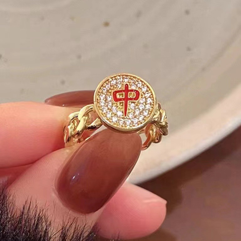 Personalized Mahjong Ring Dragons Ring Mahjong Lovers