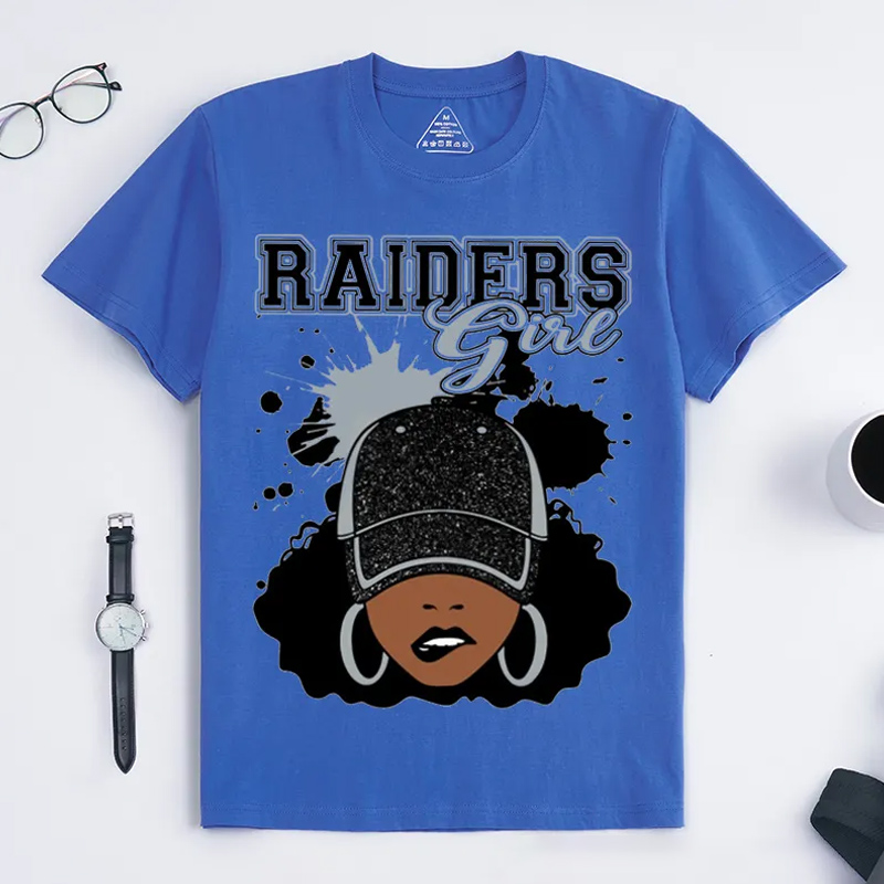 Personalized Football Cheerleading T-shirt Girl with Hat with Custom Team Name for Football Cheerleading Lovers