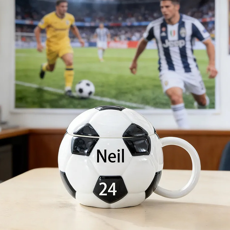 Personalized Soccer Baseball Cups Custom Name and Number Gift for Soccer Baseball Lovers