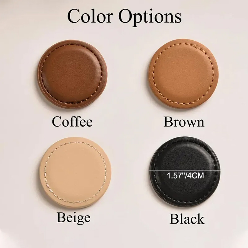 Personalized Golf Silhouette Monogram PU Leather Magnetic Golf Ball Marker with Initial and Name Birthday Father's Day Gift for Golf Lovers