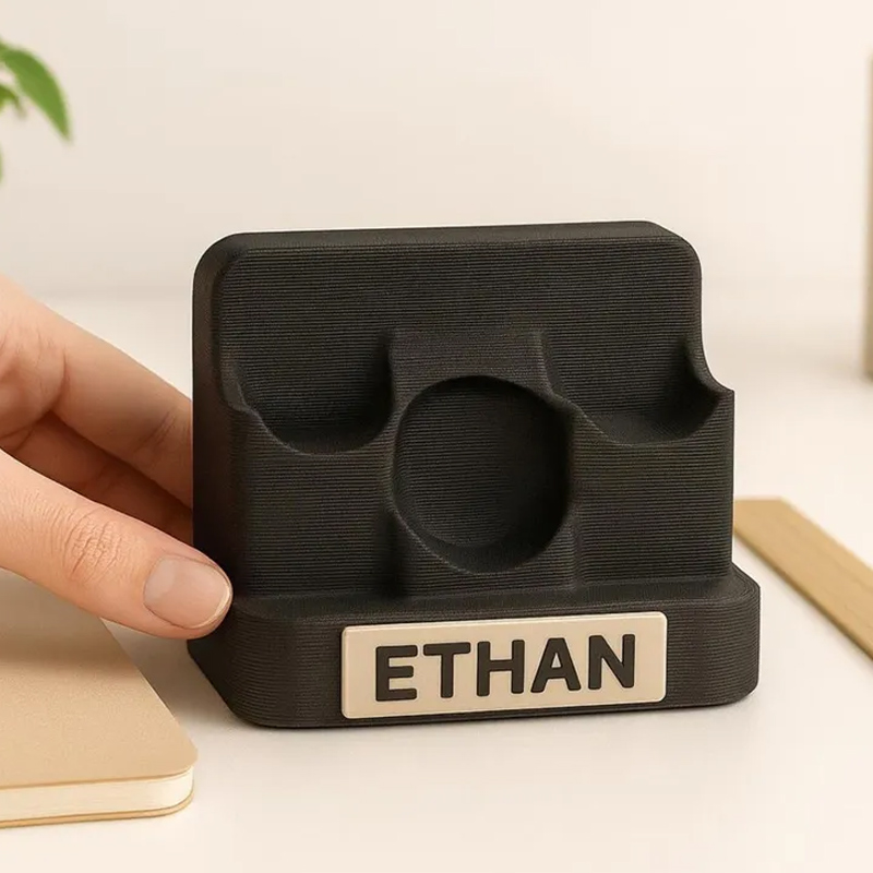 Personalized Golf Ball Poker Chip Display 3D Printed Name Desk Holder Gift for Golf Lovers