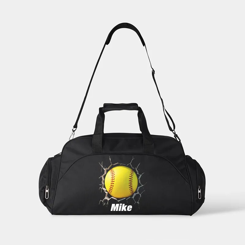 Personalized Soccer Duffel Bag with Custom Name and 3D Ball Design
