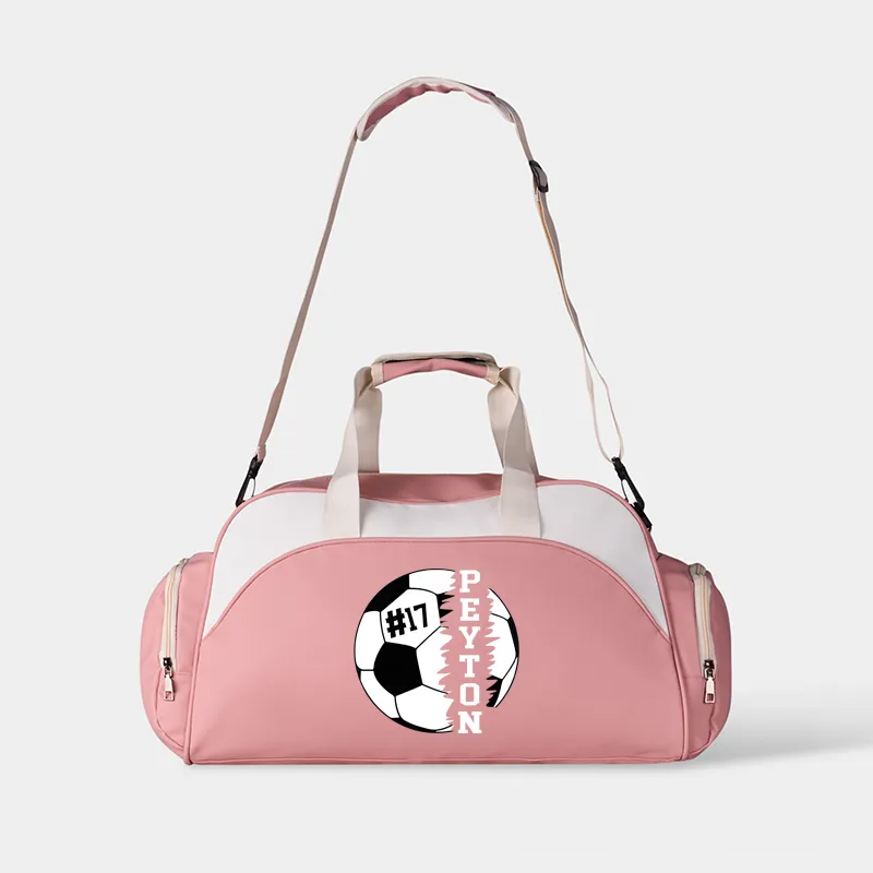 Personalized Soccer Duffel Bag with Custom Name and Number Design