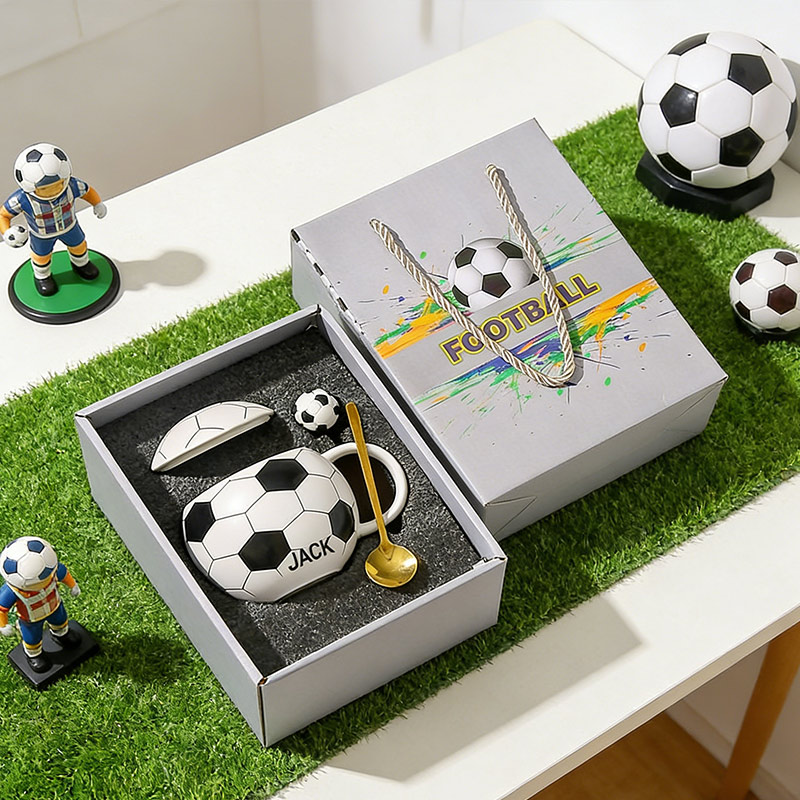 Personalized Soccer Mug Ceramic Coffee Mug Soccer Mug with Custom Name Gift for Soccer Lovers