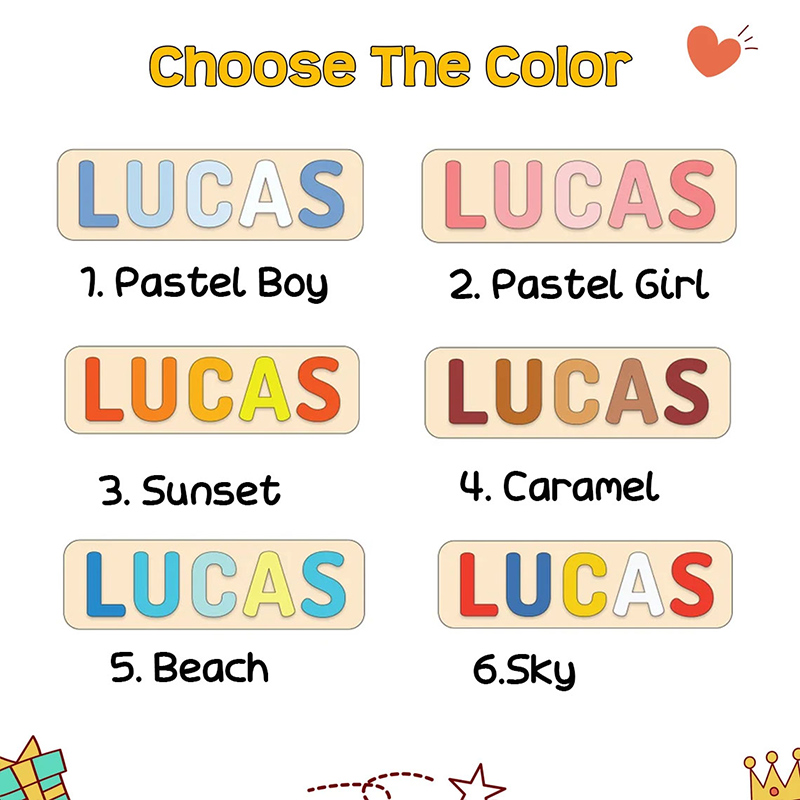 Personalized Wooden Basketball Puzzle Team Colors Inspired Montessori Name Puzzle