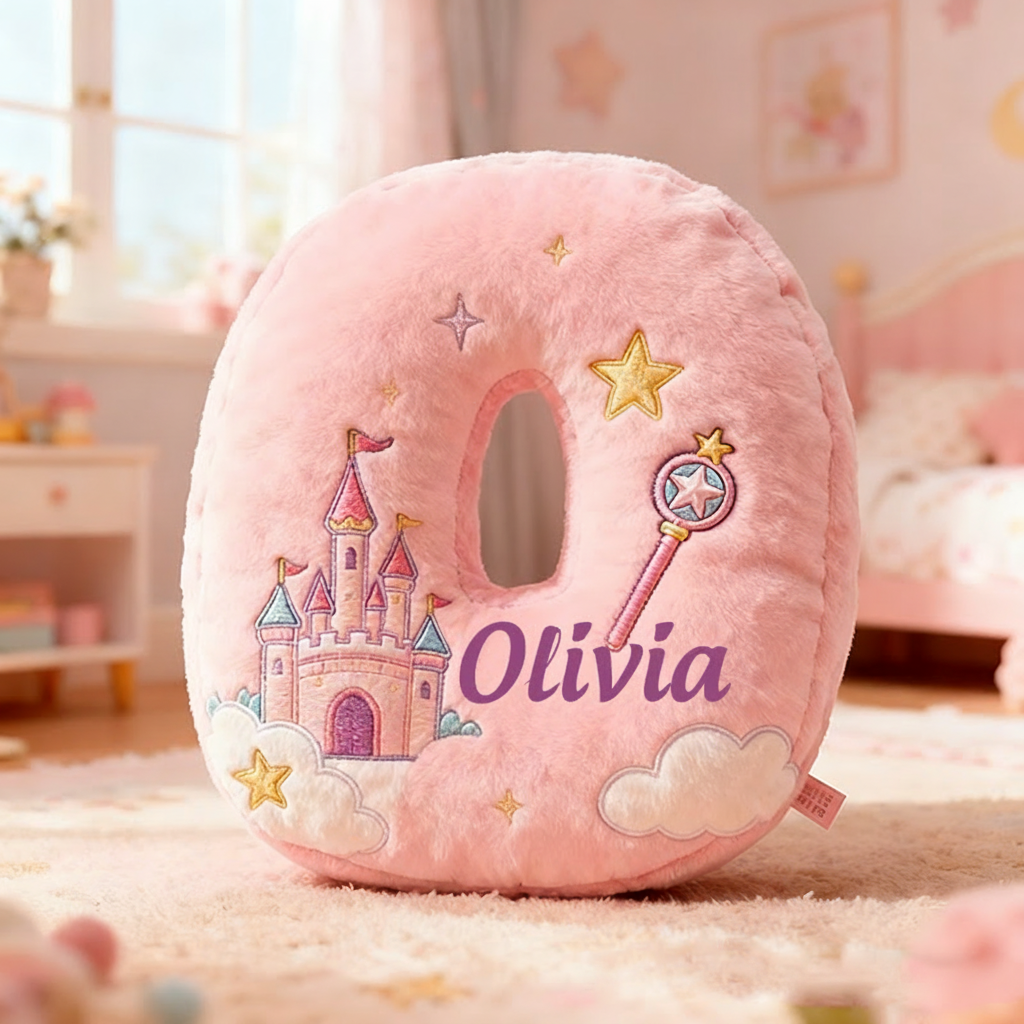 Personalized Colorful 26 Letters Graphic 3D Print Cute Christmas Gift Pillow Cut Magic Beautiful Letter Custom Pillow christmas Gift for Kids