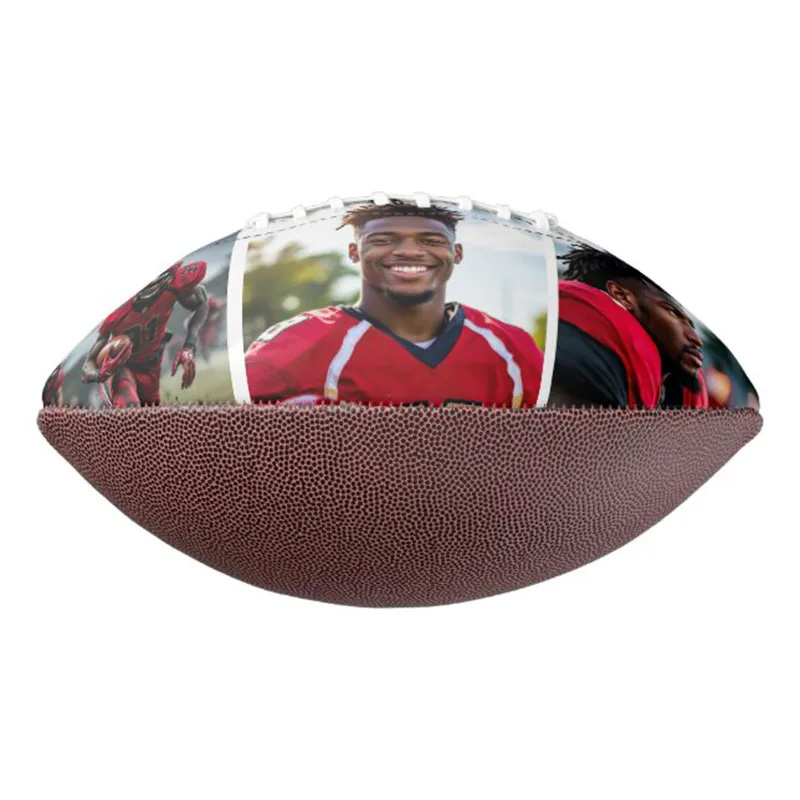 Personalized American Football with Custom Photo and Celebrate Your Player's Journey
