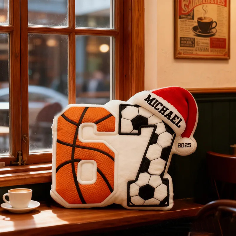 Personalized Funny 67 Sports Pillow Funny Christmas Gifts Basketball and Soccer Fans Sports Lover