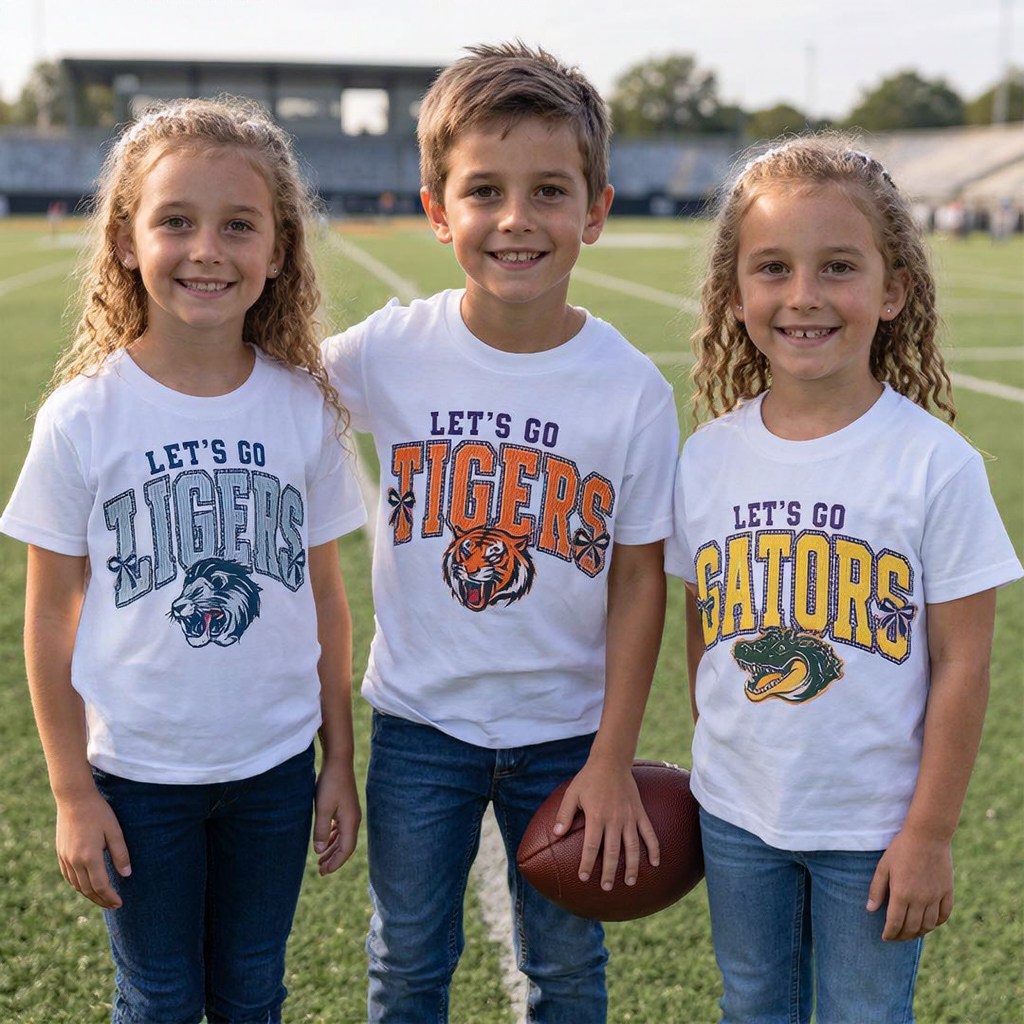 Personalized School Mascot Classic T-Shirt Let's Go Team School Spirit Team Back To School Gift