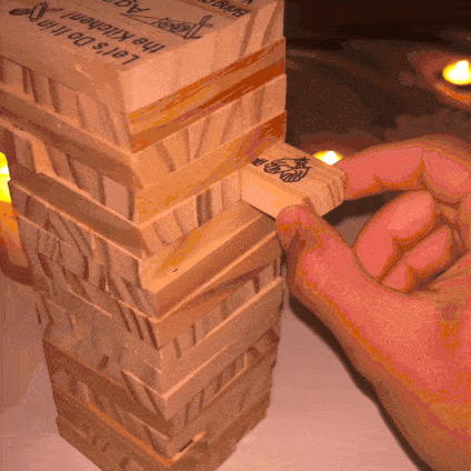 Adult Block Tower Couple Game Blocks Perfect Gift for Valentine's Day Anniversary Gift