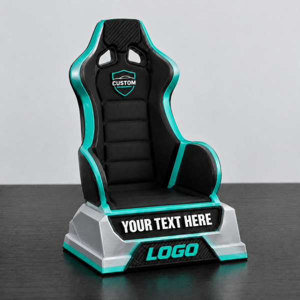 Grand Prix Racing Seat Style Card Display Stand, Compatible with Standard PSA Graded Slabs & Racing Trading Cards