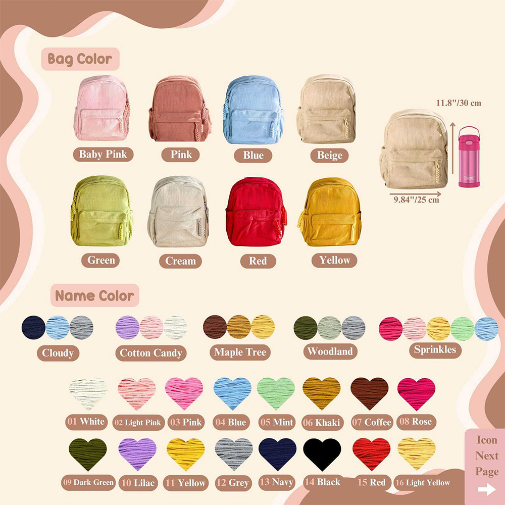 Personalized Toddler Backpack With Name Kindergarten Gift Back to School Summer Camp Bag Kids Preschool Bag