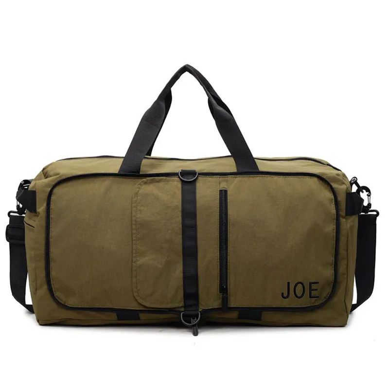 Personalized Fitness Large Capacity Gym Bag with Embroidery Custom Name for Gym Lovers 