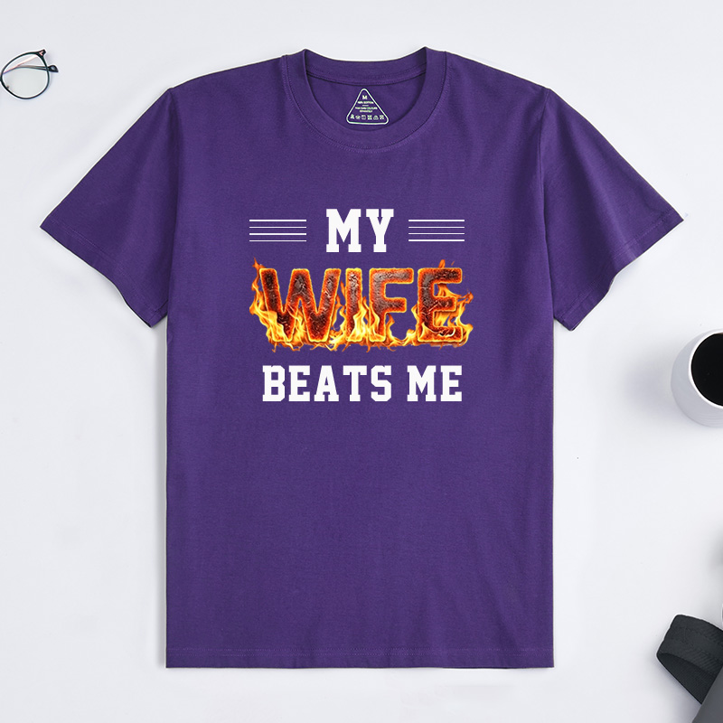 Personalized My Wife Beats Me Shirt Vintage Husband And Wife Shirts Husband Shirt For Men Funny Husband Shirt Funny Husband Gift