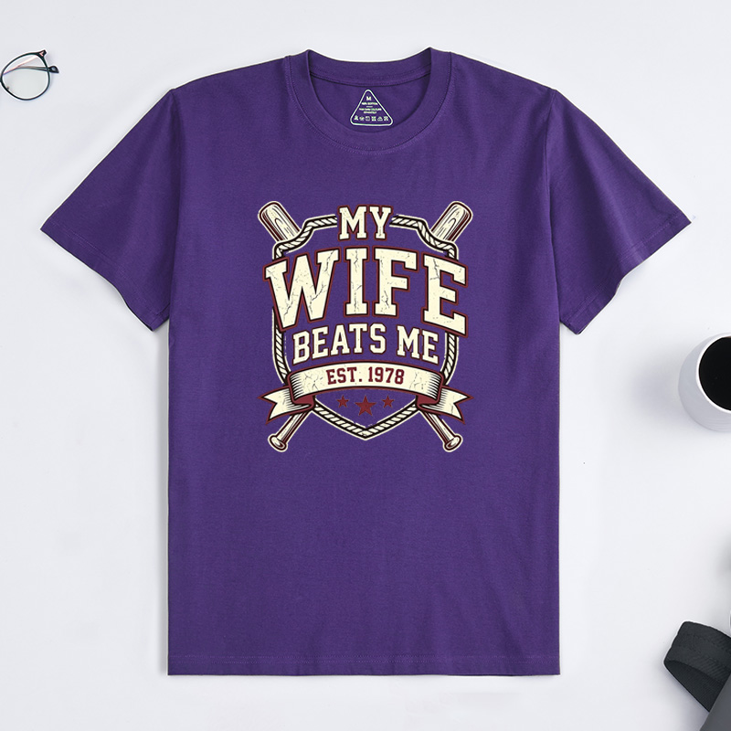 Personalized My Wife Beats Me Shirt Vintage Husband And Wife Shirts Husband Shirt For Men Funny Husband Shirt Funny Husband Gift