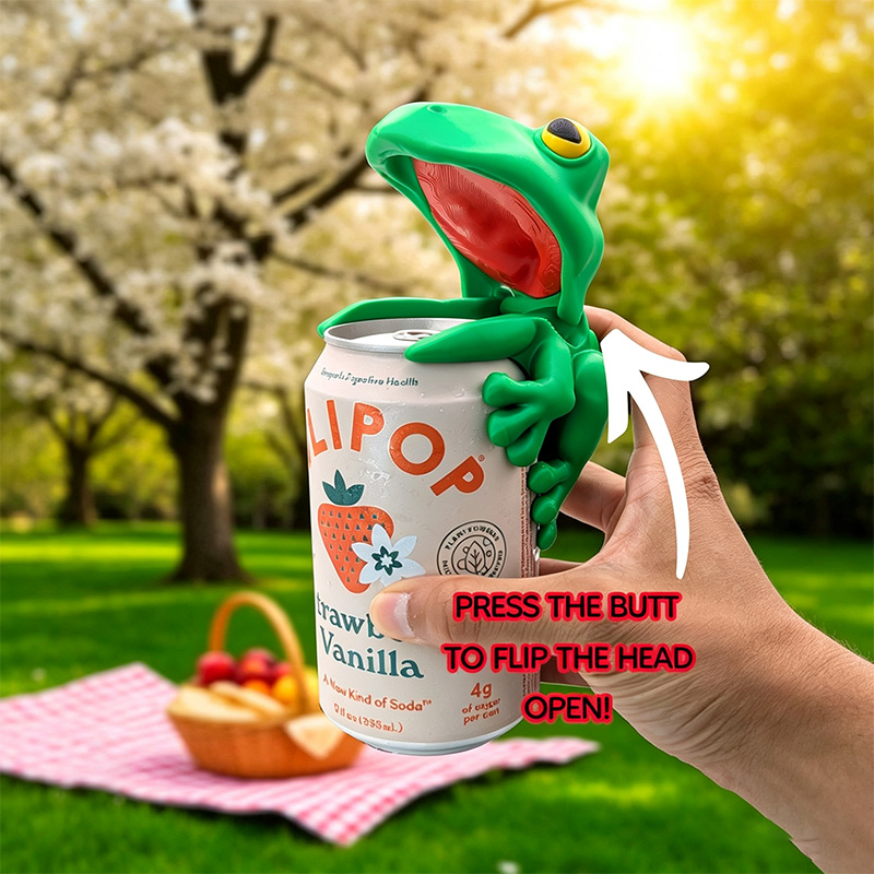 3D Printed Frog Can Cover Funny Novelty Drink Hugger for Husband Anniversary Gift for Him Couple Camping Can Can Protector 