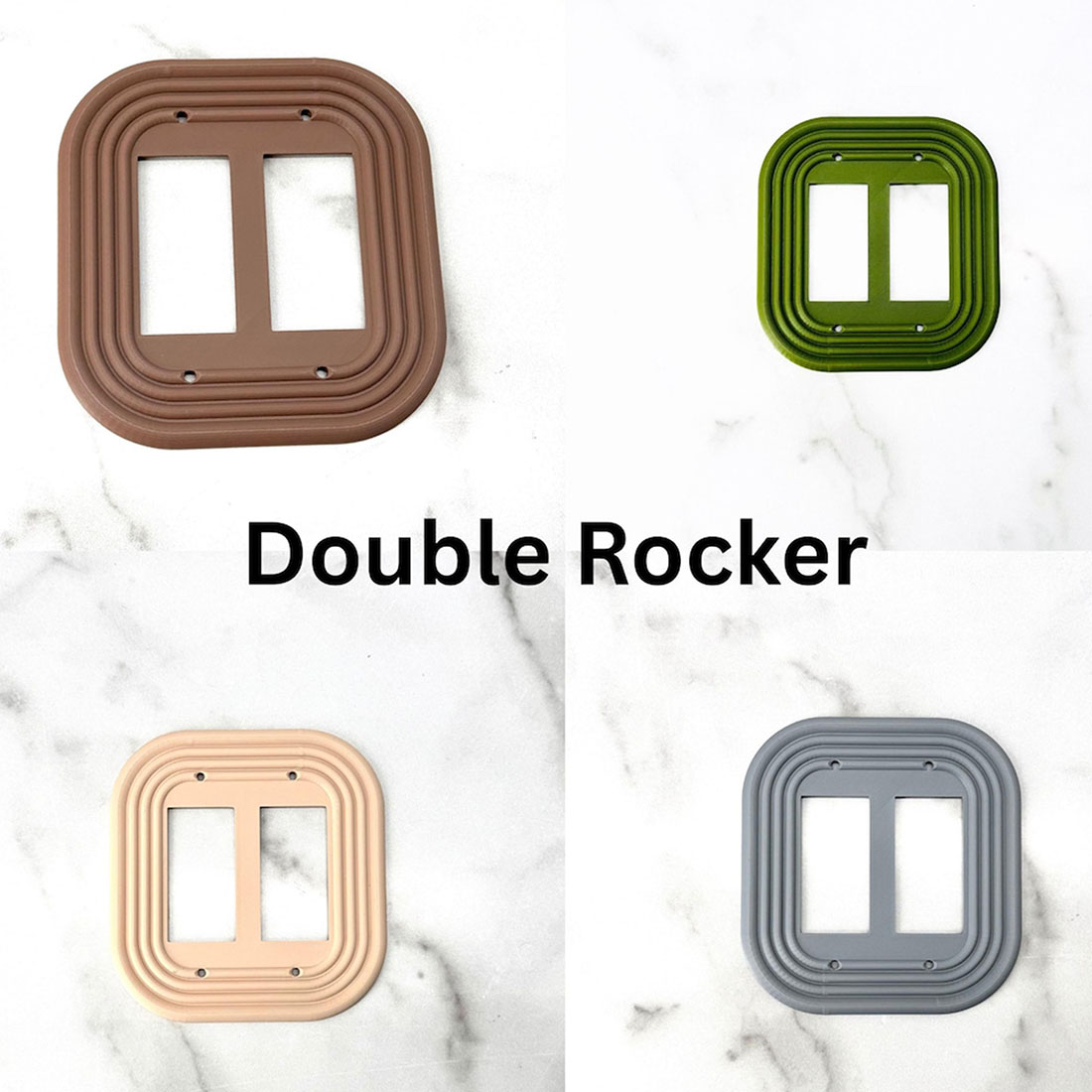 Mid-Century Modern Oval Light Switch Cover Available in Multiple Configurations Stylish & Functional Wall Plate