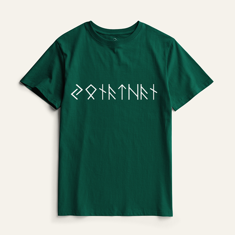 Personalized Classic T-Shirt Custom Name In Runes Viking Gift for Him