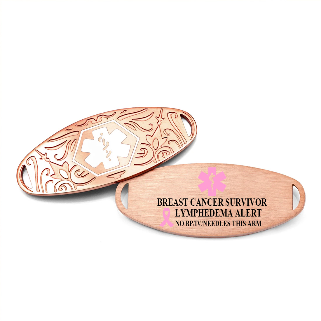 Personalized Adjustable Medical Alert ID Emergency Multi-Layer Bracelet with Engraved Text Gift for Allergy Diabetic Women
