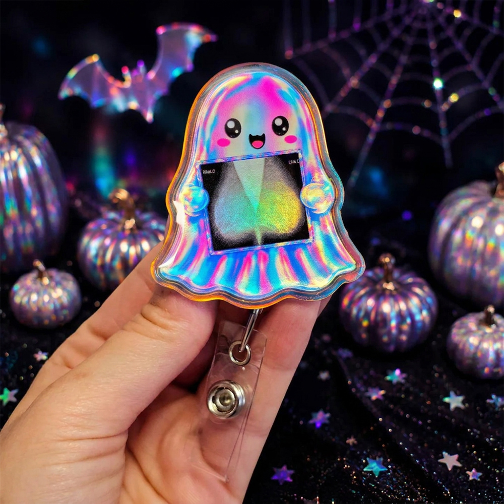 Spooky Ghost Xray Badge Reel  Xray Ghost Badge Reel Radiology Badge Reel