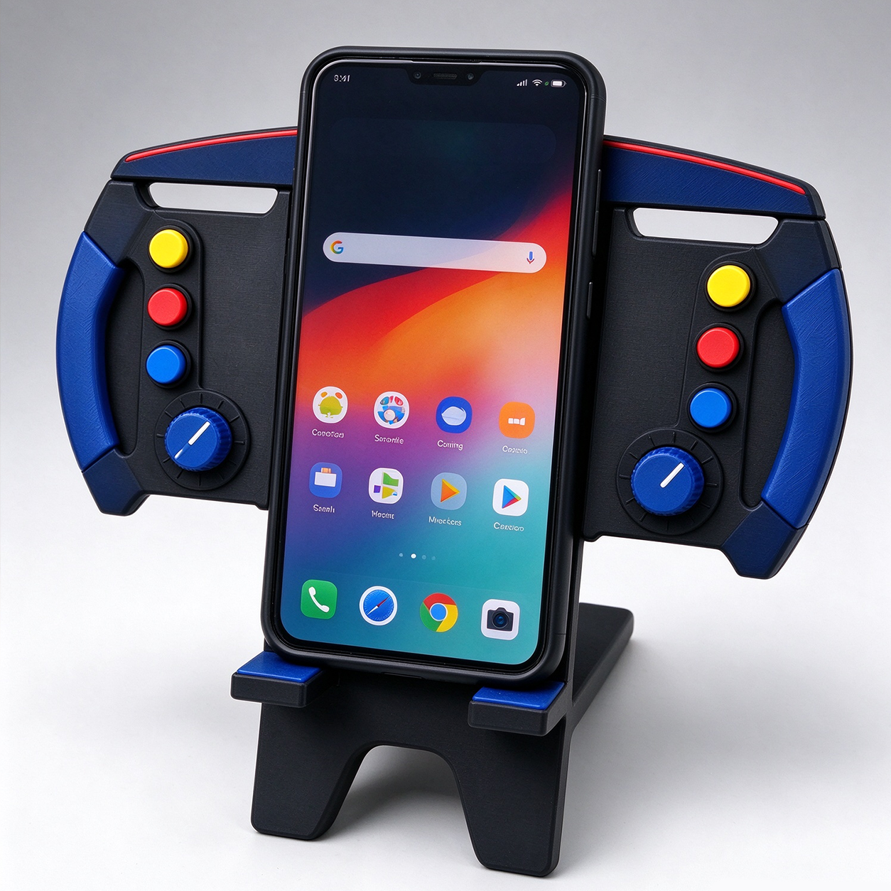 Custom Motorsport Steering Wheel Phone Stand Personalized 3D Printed Racing Phone Holder