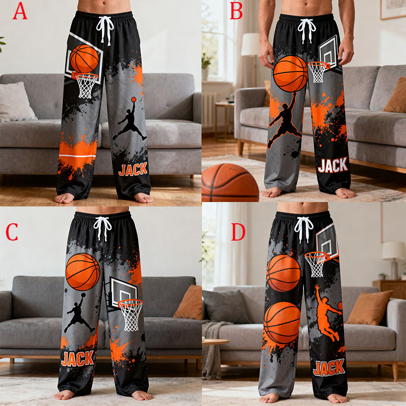Personalize Your Slam Dunk Lounge Pants with a Custom Name Design