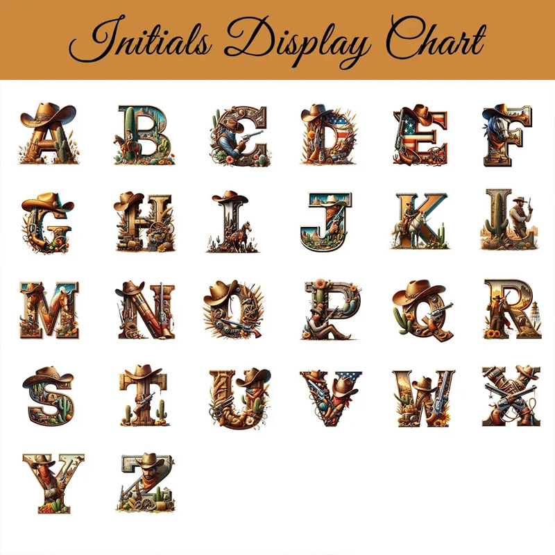 Personalized Initial Name Western Style Spiral Notebook Softcover Lined Notebook Country Rustic Journal Gift for Cowboys Riding Lovers Equestrian Lovers