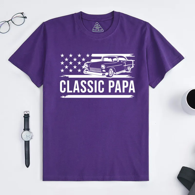 Personalized Grandpa T-Shirt for Fathers Day Gift Classic Papa Shirt I'm a Classic Funny Birthday Shirts Grandfather Gift Birthday Gift Classic Car