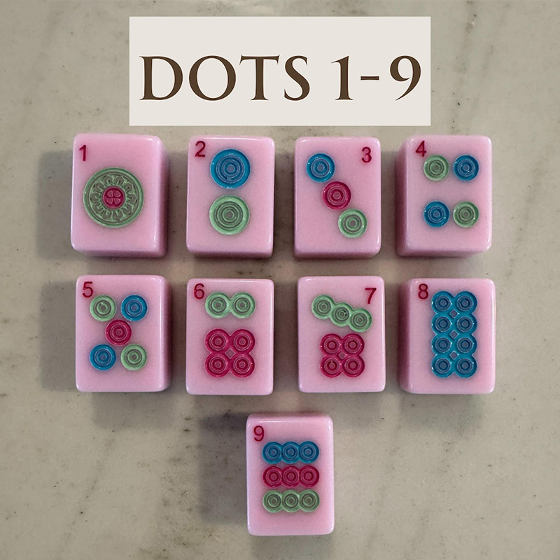 Personalized Mahjong Tile Keychain Pink Tile Monogrammed Mah Jongg Gift