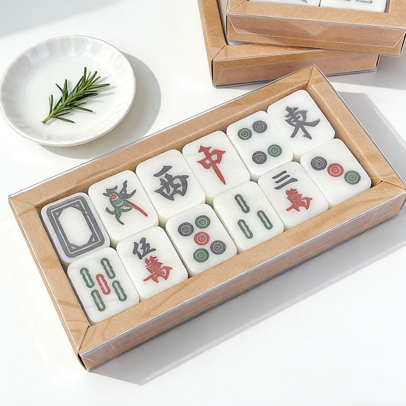 Mahjong Tile Soap Set Customizable Vegan Guest Soaps